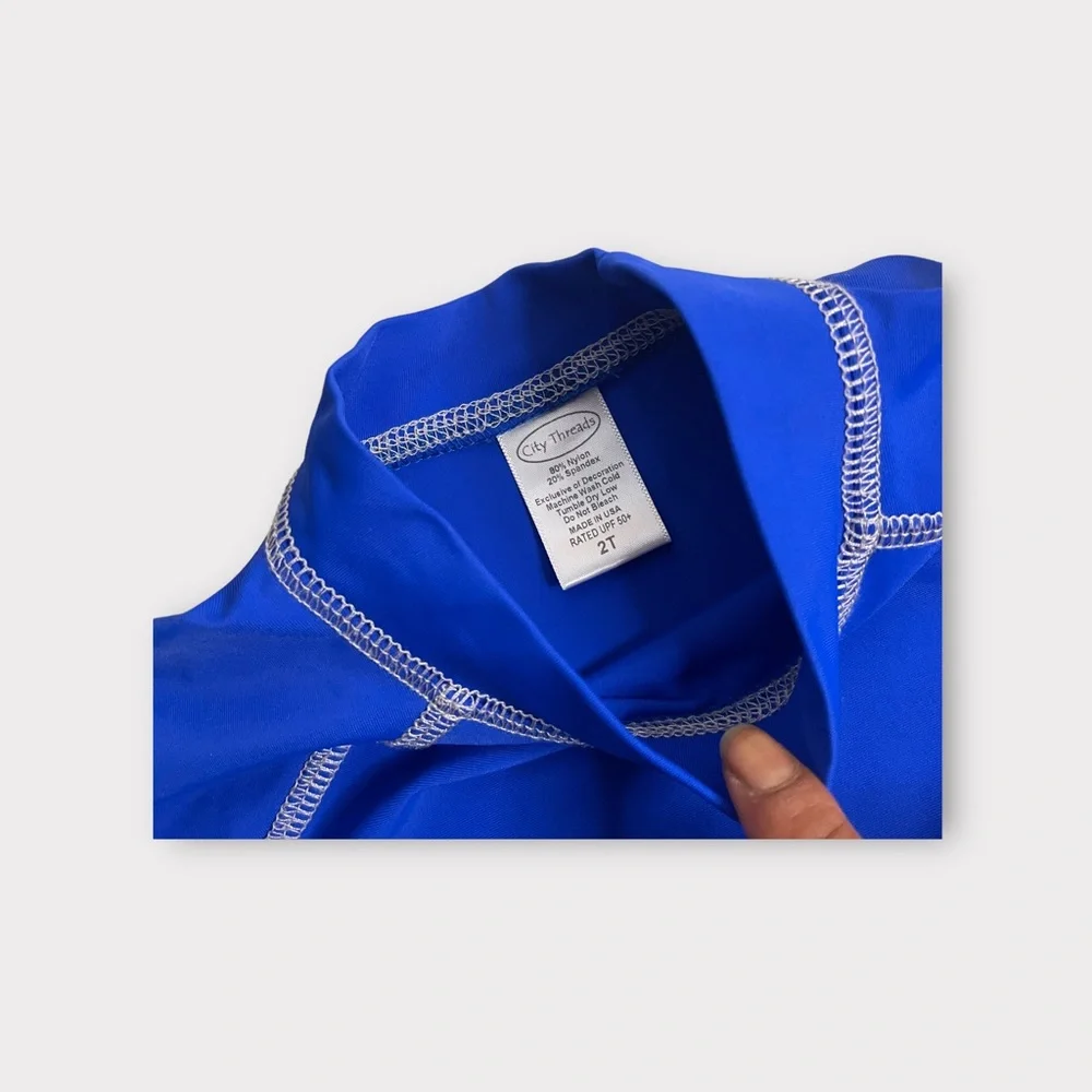 City Threads Blue Rash Guard - Picture 3 of 4